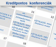 Kreditpontos k�pz�sek - �p�t�sz konferenci�k - konferencia napt�r