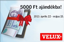 Velux - Most 5000 Ft ajándék, ha VELUX tetőtéri ablakot vásárol!