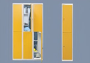 METAL DESIGN S-237/1 hossz� ajt�s, keskeny polccal, f�m vagy MDF ajt�val (Sz 400 x M� 550 mm/modul)