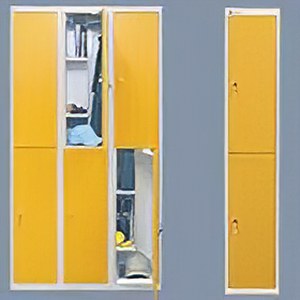 METAL DESIGN S-238/2 rekeszes szekr�ny, keskeny polccal f�m vagy MDF ajt�val (Sz 300 x M� 550 mm/modul)