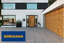 Hrmann - Hrmann hzbejrati ajtk s garzskapuk: Modern, azonos megjelens kapu- s ajtkialakts
