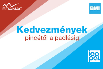 Bramac - Bramac és Icopal: kedvez­mények pincétől a padlásig