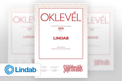 Lindab - Megnyertk a Business Superbrands 2019 djat