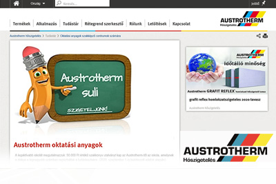 Austrotherm - Austrotherm oktatási segédanyagok szakiskoláknak