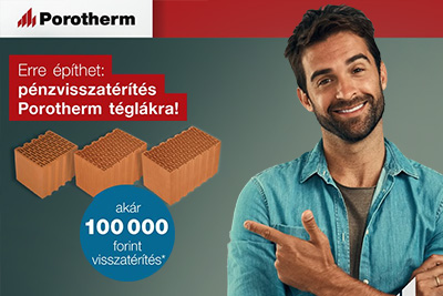 Wienerberger - Erre pthet: pnzvisszatrts Porotherm tglkra!  Most oktber 31-ig meghosszabtva