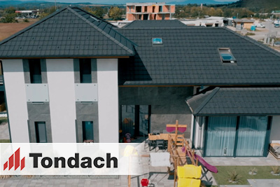 Tondach - Itt az idő, hogy a dizájn a tetőn is megjelenjen! - Megépült az első Tondach V11 ház Magyarországon!
