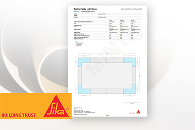 Sika - Sika rögzítési terv késztési szolgáltatás