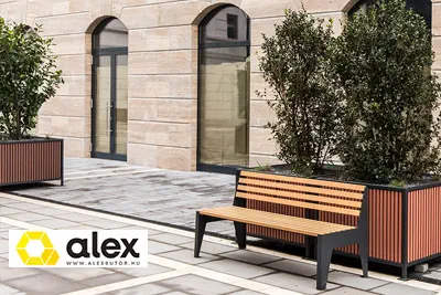 ***Alexbutor - Praktikus közösségi terek - időtálló utcabútorok