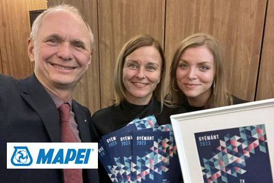 Mapei - 7 díjjal ismerték el a Mapei Kft. társadalmi célú programjait