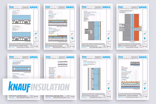 ***Knauf - ÚJDONSÁG: Letölthetők a Knauf Insulation SUPAFIL® fújható üveggyapot csomóponti ábrái!