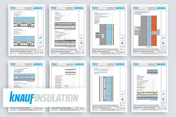 Knauf - ÚJDONSÁG: Letölthetők a Knauf Insulation SUPAFIL® fújható üveggyapot csomóponti ábrái!