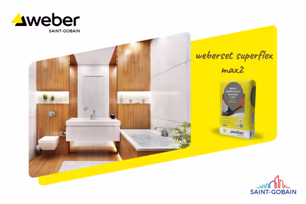 ***Weber - weberset superflex max2 - Az XXL burkolólapok nagy teljesítményű ragasztója