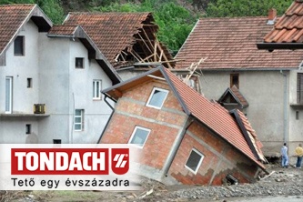 Tondach - A TONDACH® 100 j tetvel tmogatja a balkni rvzkrosultakat