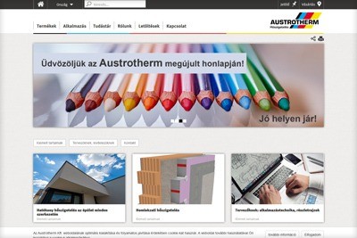 Austrotherm - Megújult az Austrotherm honlap