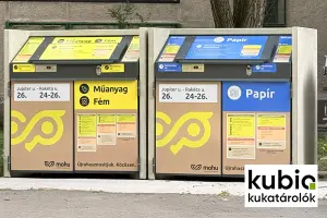 Modern, szelektív hulladéktárolás a Kubio ...