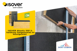 Isover: ISOVER Akustic SSP 2: amikor a hangelnyelés és a hőszigetelés egyszerre fontos