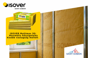 Isover: ISOVER Multimax 30 – Maximális hőszigetelés kisebb vastagság mellett