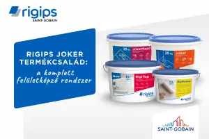 Rigips Joker termékcsalád: a komplett felü...