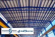 Swedsteel - Tbb, mint 18 mter hossz egyedi Swedsteel szelemenek az zdi aclgyrt j csarnokban