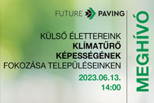 Wienerberger - FUTURE PAVING NEMZETKÖZI KONFERENCIA MEGHÍVÓ - Utolsó lehetőség a regisztrációra!