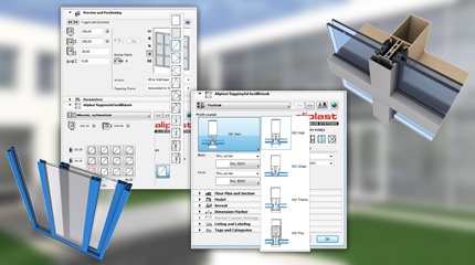 Aliplast nyílászáró és függönyfal könyvtár