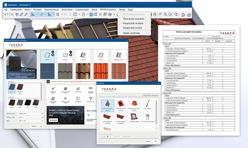 Terrán Rooftiling Solution for ARCHICAD