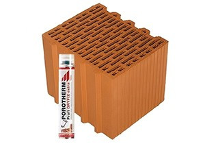 Porotherm 30 N+F nero Rapid Dryfix tégla